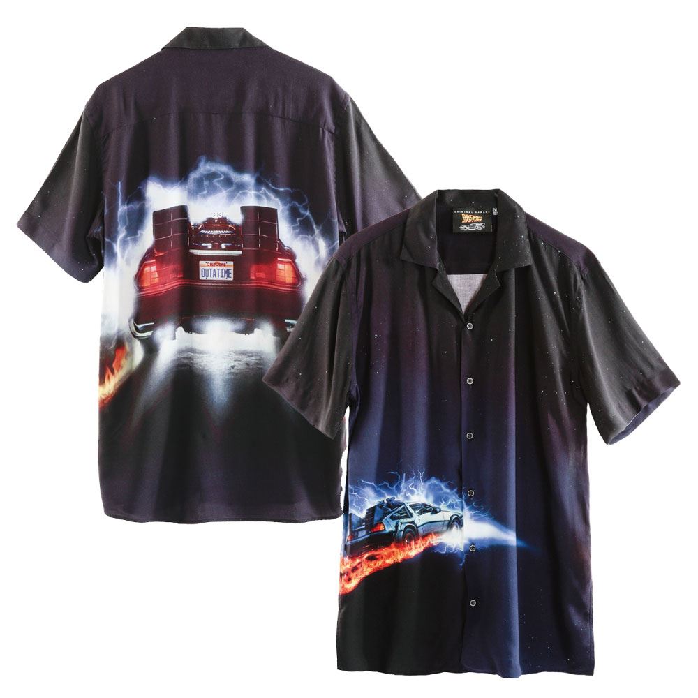 BACK TO THE FUTURE バックトゥザフューチャー (劇場公開 40周年 ) - POSTER SHIRT / CRIMINAL DAMAGE(ブランド) / 限定 / 襟付きシャツ / メンズ - PGS